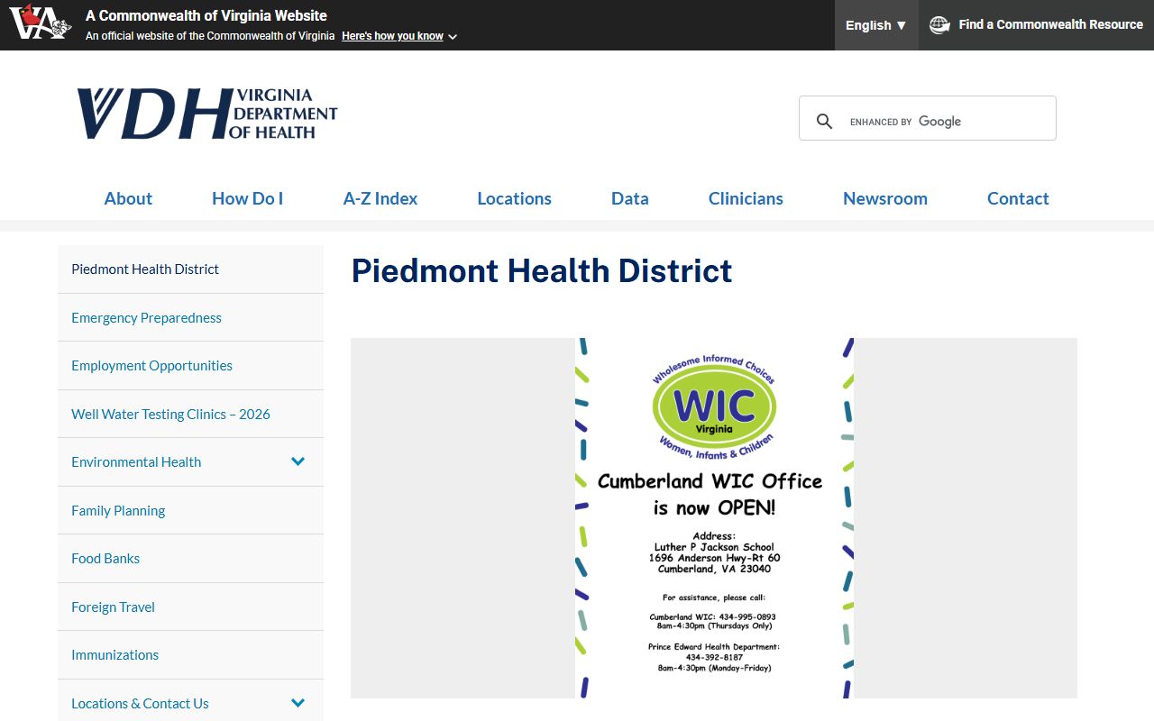 buckingham county divorce decree piedmont health district