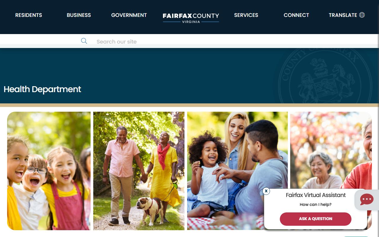 Fairfax County Health Department vital records