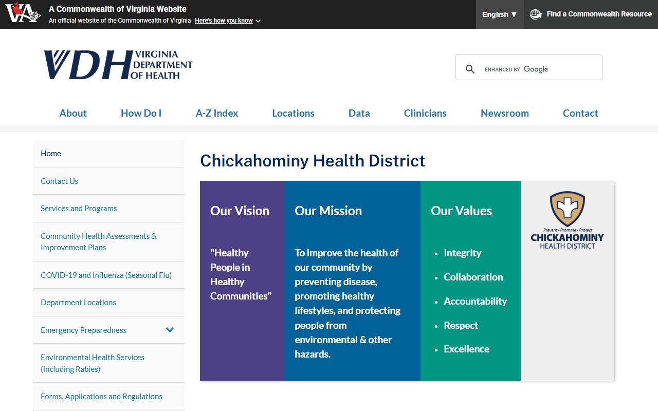 Goochland County Health Department vital records